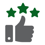 Industry Benefit Icons - Customer Satisfaction
